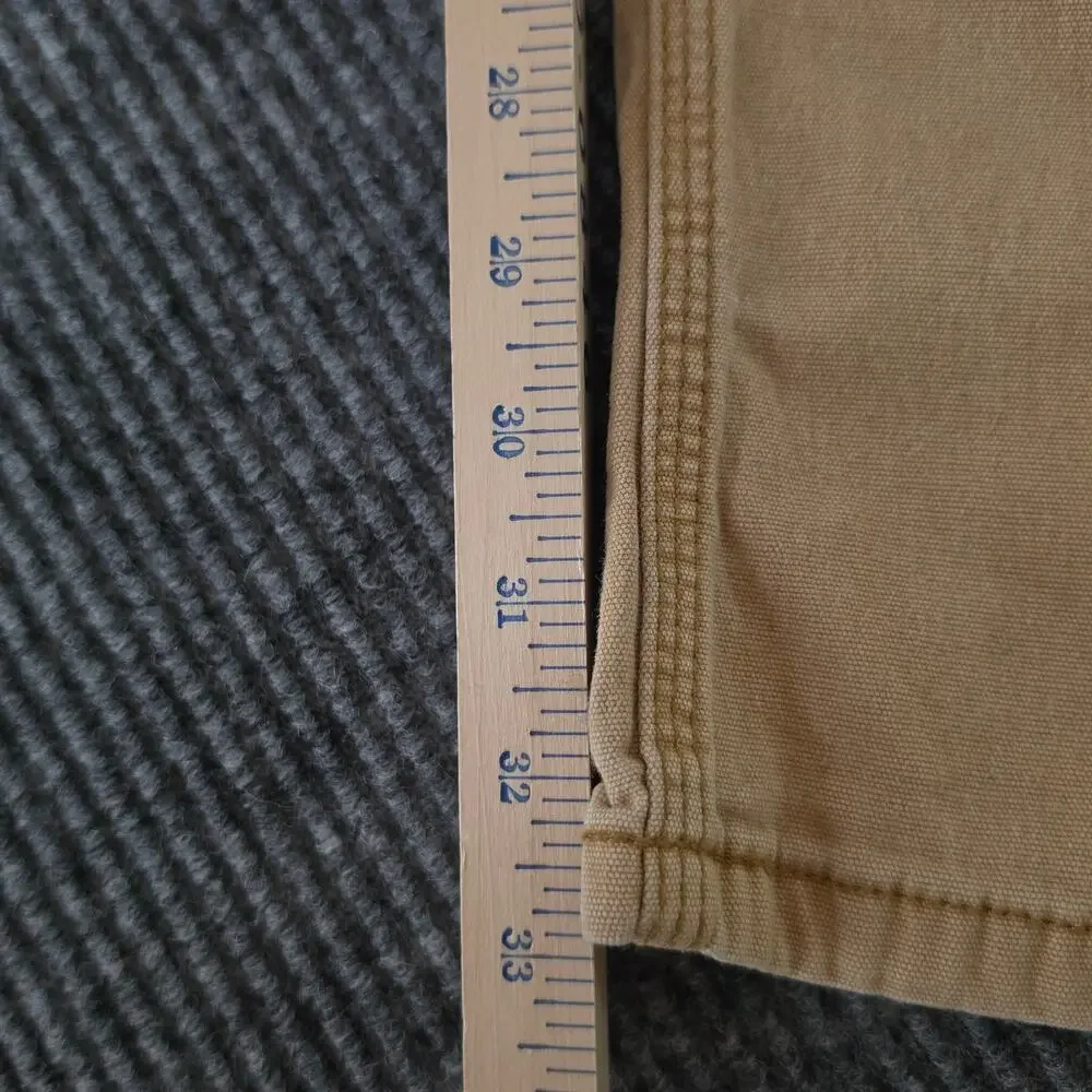 Carhartt Men's Size 34x36 Tan Relaxed Fit Pants
